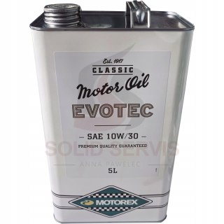 10W30 Motorex 5L Classic Line EVOTEC OLEJ SILNIKOWY PREMIUM