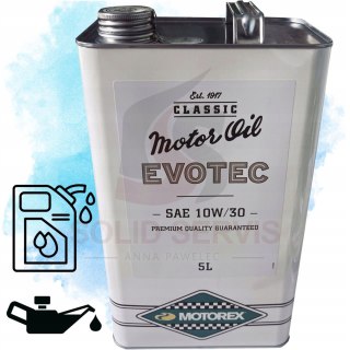 10W30 Motorex 5L Classic Line EVOTEC OLEJ SILNIKOWY PREMIUM