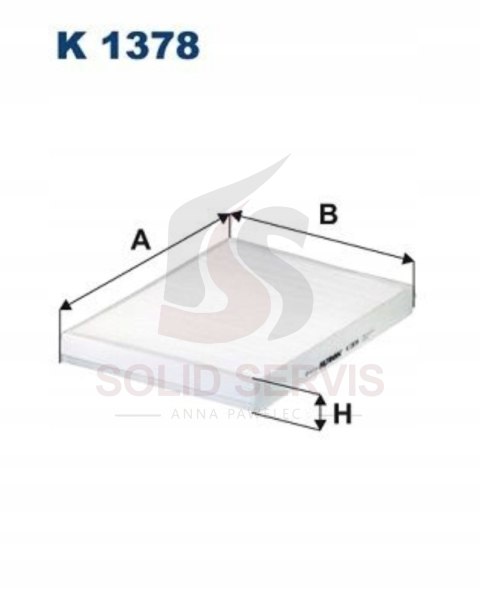 Filtr kabinowy MF90062 zamiennik Filtron K1378 Audi Porsche Volkswagen