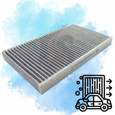 Filtr kabinowy MF90069C z węglem Citroen Peugeot zamiennik Filtron K1093A