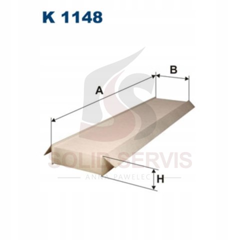 Filtr kabinowy MF90073 zamiennik Filtron K1148 Ford Mondeo MK III (00-07)