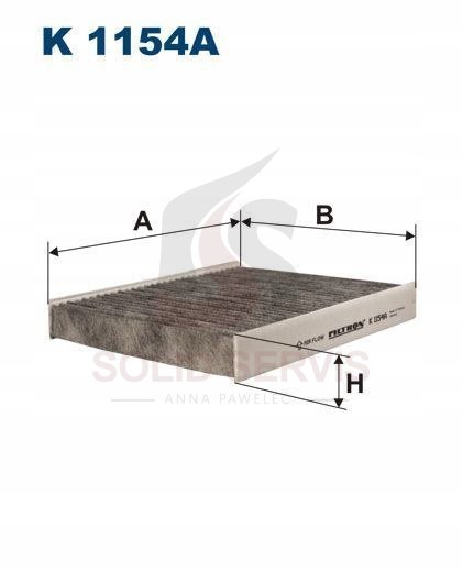 Filtr kabinowy MF90117C zamiennik Filtron K1154A C-Max Kuga Mondeo S-Max