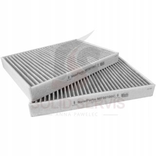 Filtr kabinowy z węglem MF90100C BMW seria 5 E39 Filtron K1075A-2x