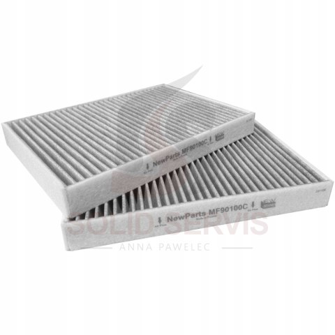 Filtr kabinowy z węglem MF90100C BMW seria 5 E39 Filtron K1075A-2x