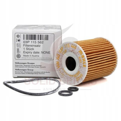 Filtr oleju Volkswagen 03P115562 Seat, Skoda, VW 1.2TDI 2009->