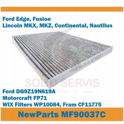 Filtr kabinowy MF90037C z węglem aktywnym Ford Fusion Edge Lincoln MKX MKZ