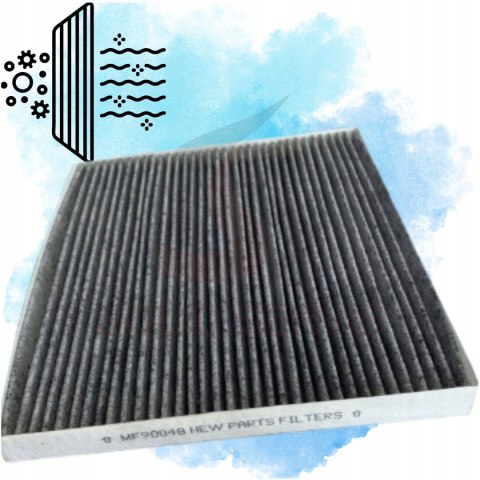 Filtr kabinowy z węglem MF90048C Pacifica II Grand Caravan MOPAR 68308950AA
