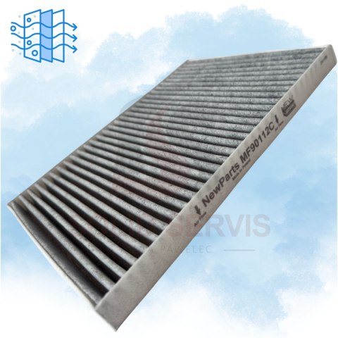 Filtr kabinowy z węglem MF90112C Renault Koleos I 07.08- zamiennik K1252A