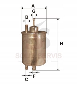 Filtr paliwa WIX WF8175 Chrysler Crossfire Mercedes W202 W203 W210 W220