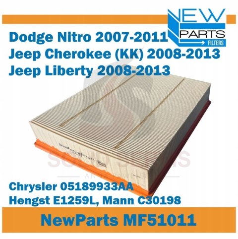 Filtr powietrza MF51011 Nitro (07-11) Liberty (08-12) zamiennik WIX 49933