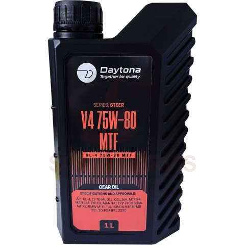 Olej przekładniowy Daytona TM GL-4 75W80 MTF II 1L