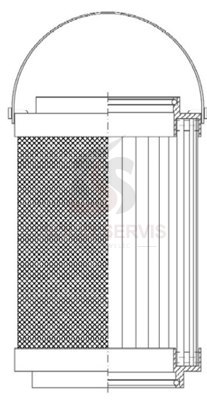 C17A10GV Filtr hydrauliczny Komatsu zamiennik HF35015 P570429 SH87646