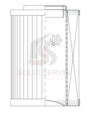D41A25GAV Filtr hydrauliczny zamiennik SH63920 HY18278 P171715 103061680