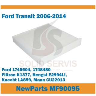 Filtr kabinowy MF90095 Ford Transit (06-14) zamiennik Filtron K1377