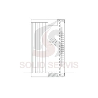 WIX Filters D61B10FB - Filtr hydrauliczny