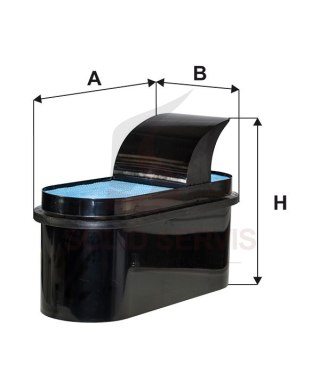 WIX WA10328 Filtr powietrza Mercedes Actros II Antos Arocs Sisu C50004/1