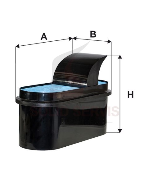 WIX WA10328 Filtr powietrza Mercedes Actros II Antos Arocs Sisu C50004/1